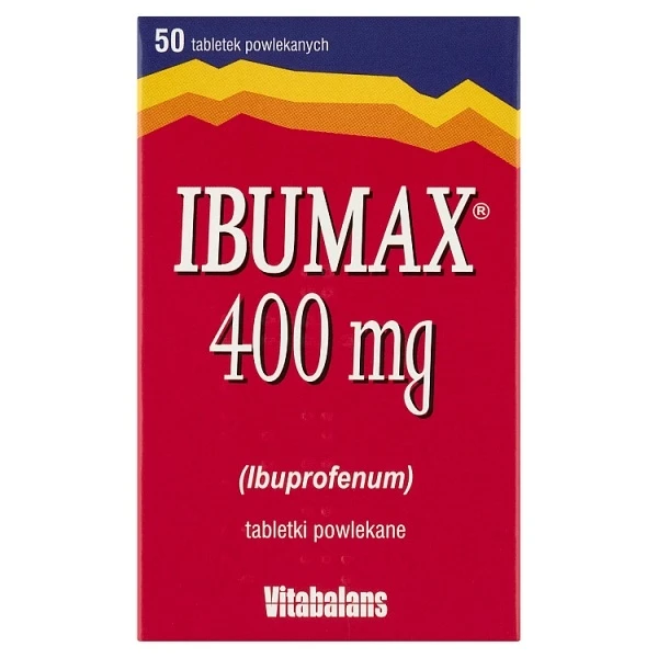 Ibumax 400mg, 50 tabletek