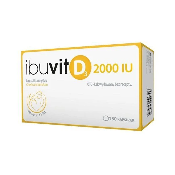 Ibuvit D3 2000 j.m., 150 kapsułek