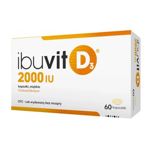 Ibuvit D3 2000 j.m., 60 kapsułek