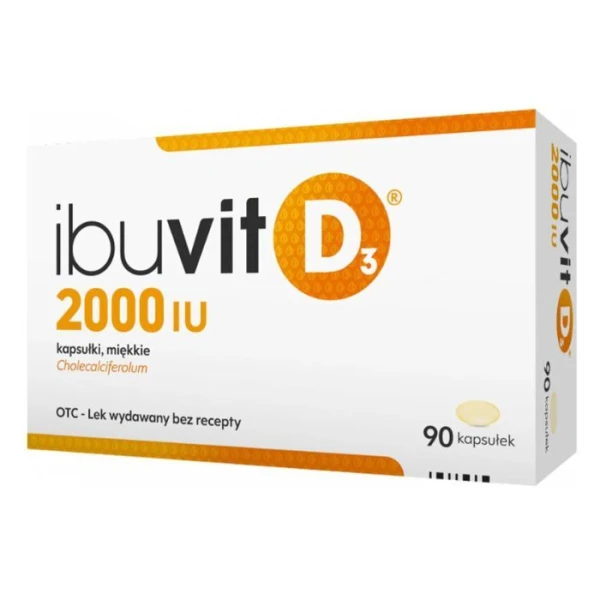 Ibuvit D3 2000 j.m., 90 kapsułek