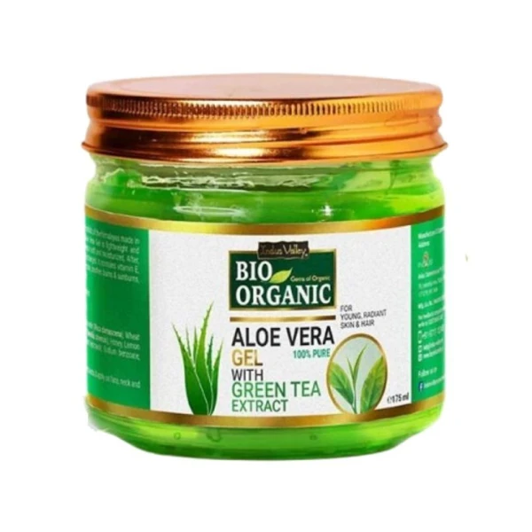 Indus Valley, żel aloesowy z ekstraktem z zielonej herbaty, 175ml