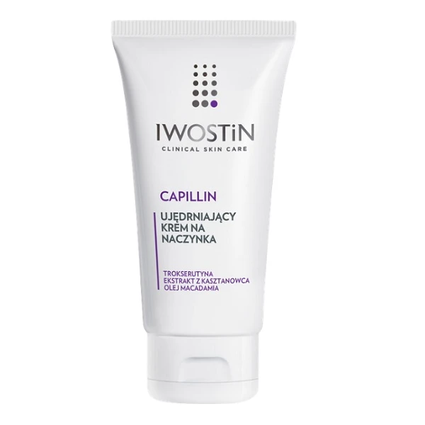 Iwostin Capillin, ujędrniający krem na naczynka, skóra naczynkowa i nadreaktywna, 50ml