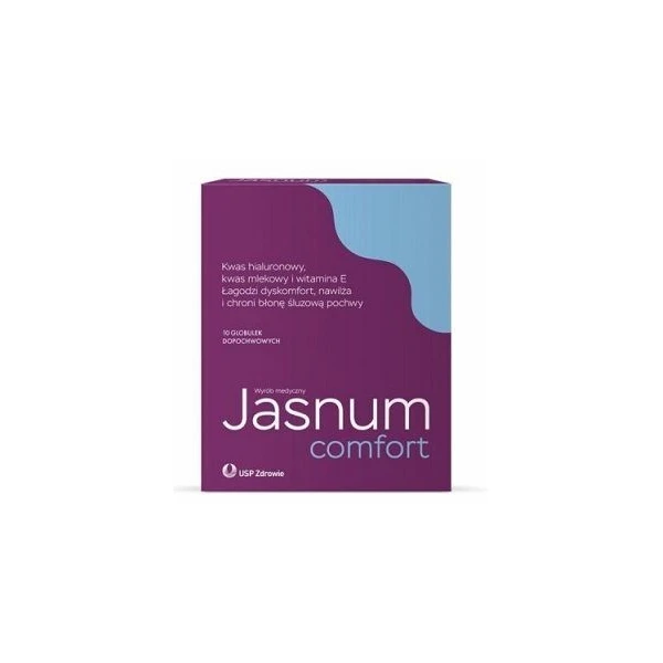 Jasnum comfort, globulki dopochwowe, 10 sztuk