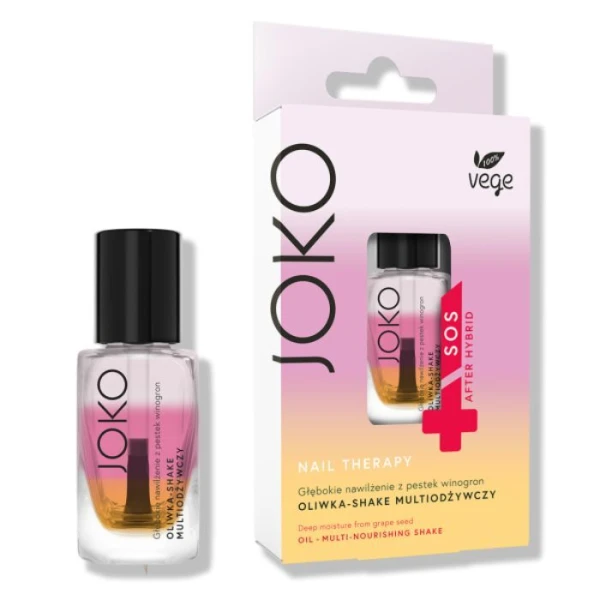 Joko, Nails Therapy SOS After Hybrid, oliwka - shake multiodżywczy do paznokci i skórek, 11ml