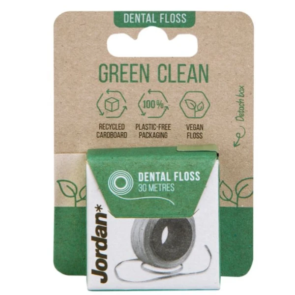 Jordan Green Clean, ekologiczna nić dentystyczna, 30m