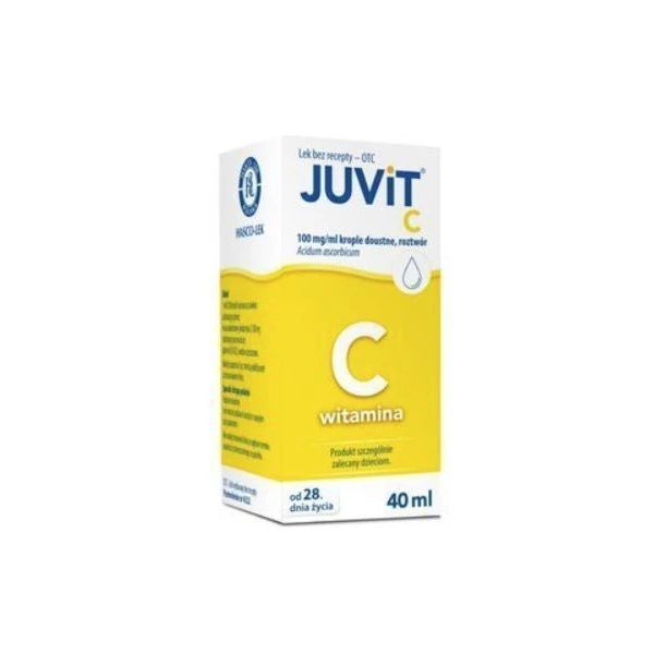 Juvit C 100mg/ml, krople doustne, od 28 dnia życia, 40ml