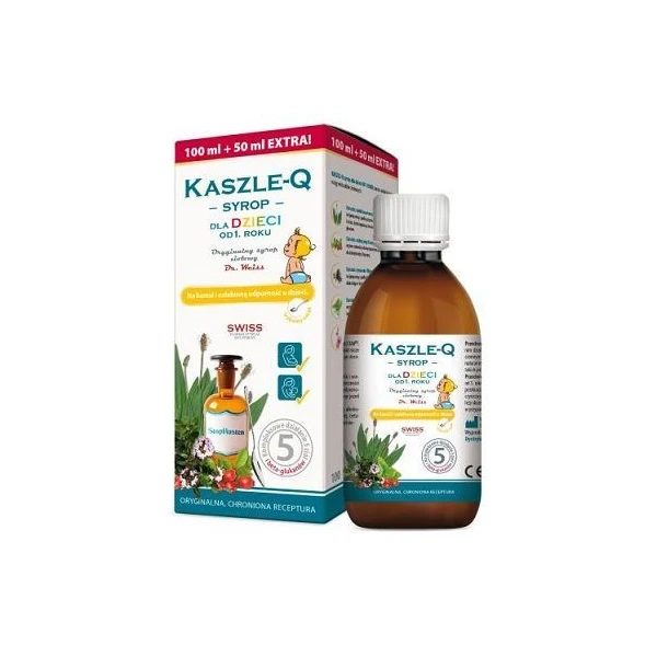 [DATA - 2026-11-11] Kaszle-Q, syrop, po 1 roku życia, 150ml