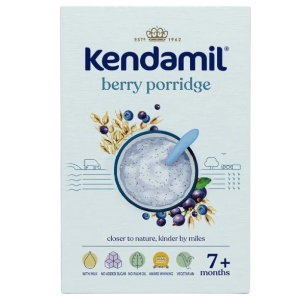 Kendamil, mleczna kaszka z owocami leśnymi, po 7 miesiącu, 150g