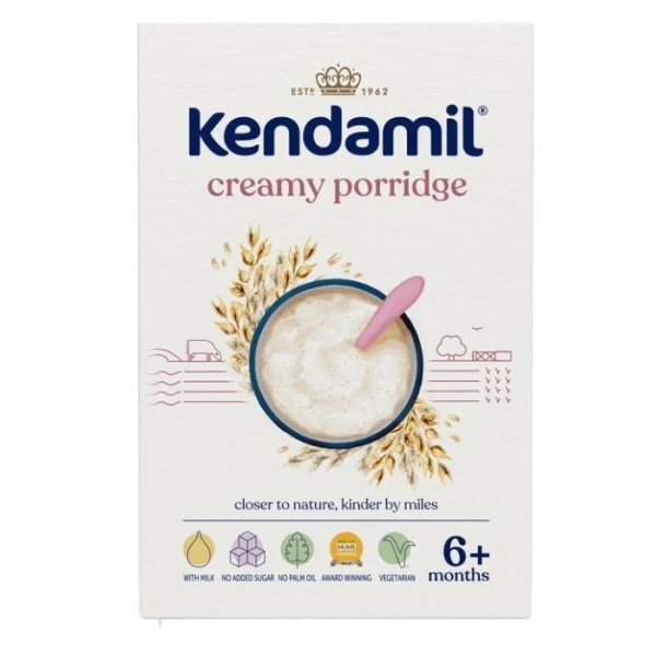 Kendamil, mleczna kremowa kaszka owsiana, po 6 miesiącu, 150g