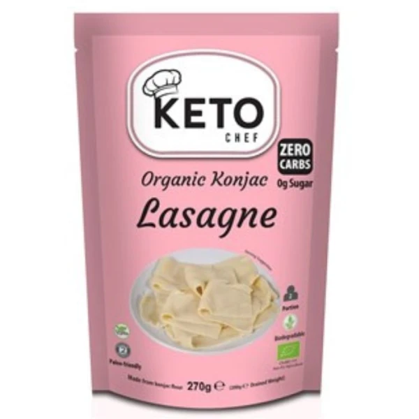 Keto Chef, makaron konjac, lasagne, bezglutenowy, 270g