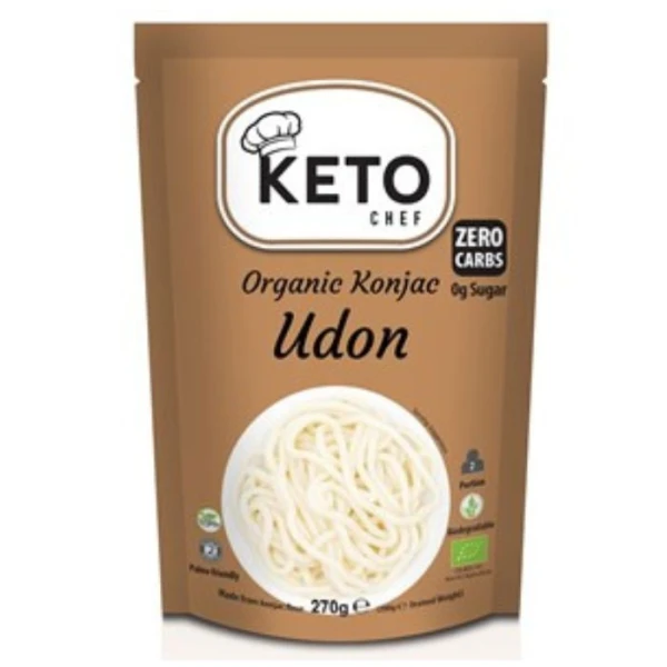 Keto Chef, makaron konjac, udon, bezglutenowy, 270g