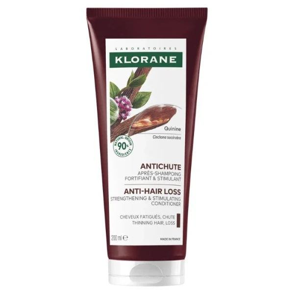 Klorane, odżywka z chininą i organiczną szarotką, do włosów ze skłonnością do wypadania, 200ml