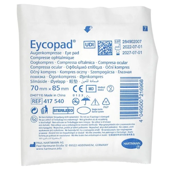 Kompres oczny Eycopad, jałowy, 70mmx85mm, 1 sztuka