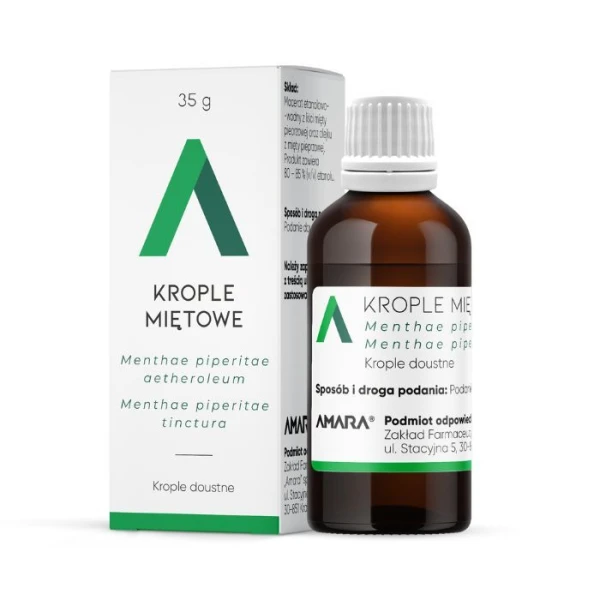 Krople miętowe, krople doustne, 35g