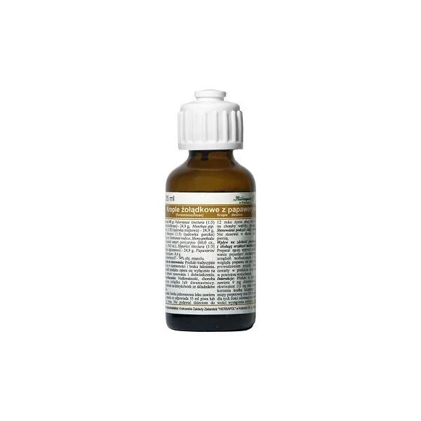 Krople żołądkowe z papaweryną, krople doustne, 35ml