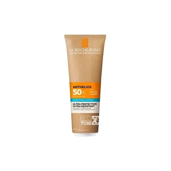 La Roche-Posay Anthelios, mleczko nawilżające SPF 50+, dla skóry wrażliwej i reaktywnej na słońce, 250ml