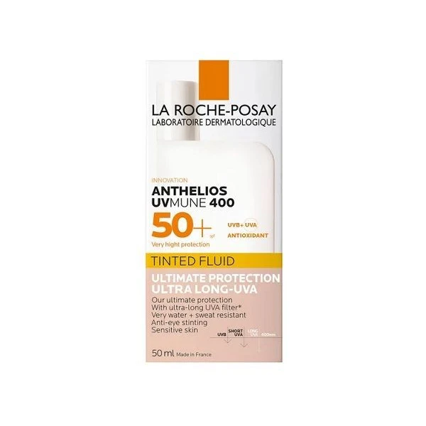 La Roche-Posay Anthelios UV Mune 400, fluid barwiący SPF 50+, skóra wrażliwa, 50ml