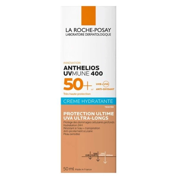 La Roche-Posay Anthelios UV Mune 400, tonujący krem nawilżający SPF 50+, 50ml