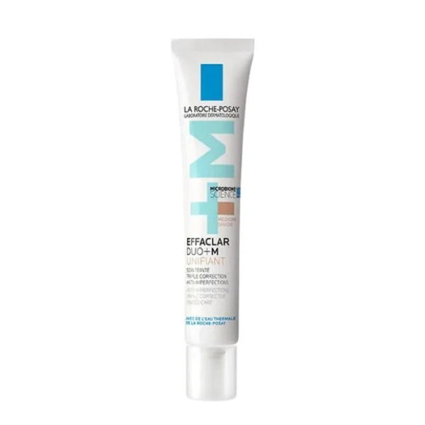 La Roche-Posay Effaclar Duo(+) Unifiant, tonujący krem zwalczający niedoskonałości, zatkane pory, przebarwienia potrądzikowe, medium, 40ml