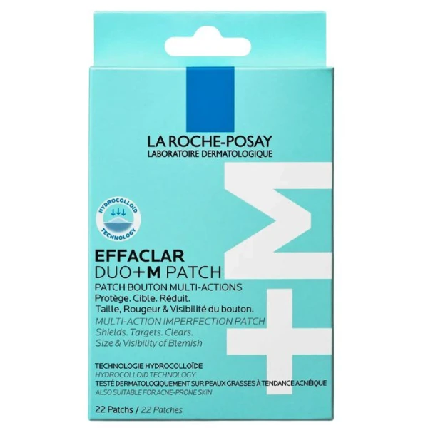 La Roche-Posay Effaclar Duo+M, wielofunkcyjne plasterki na pryszcze, 22 sztuki