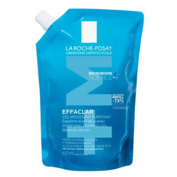 La Roche-Posay Effaclar, żel oczyszczający do skóry tłustej, eco-refill, 400ml