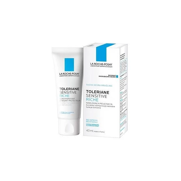 La Roche-Posay Toleriane Sensitive Riche, krem nawilżający dla skóry wrażliwej, 40ml
