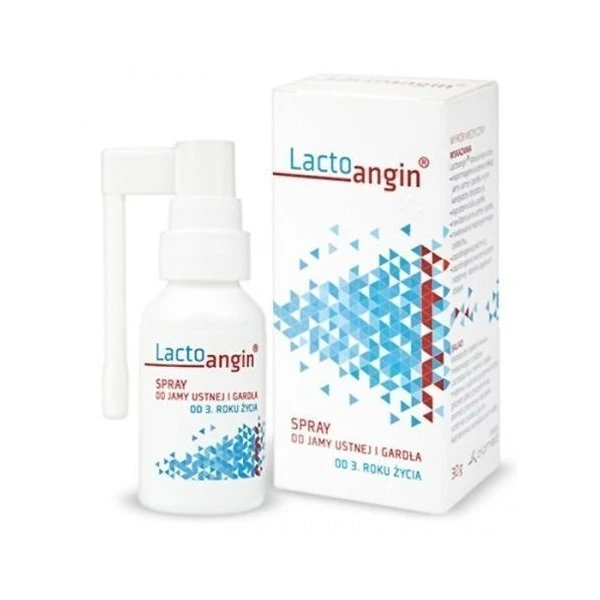 Lactoangin, spray do gardła, dla dorosłych i dzieci po 3 roku życia, 30g