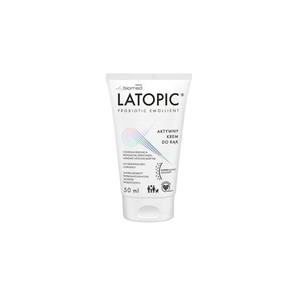 Latopic, aktywny krem do rąk, skóra atopowa, od urodzenia, 50ml