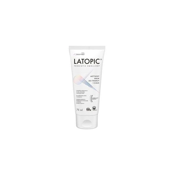 Latopic, aktywny krem do twarzy i ciała, skóra atopowa, od urodzenia, 75ml