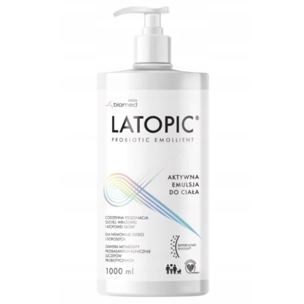 Latopic, emulsja do ciała, skóra atopowa, od urodzenia, 1000ml