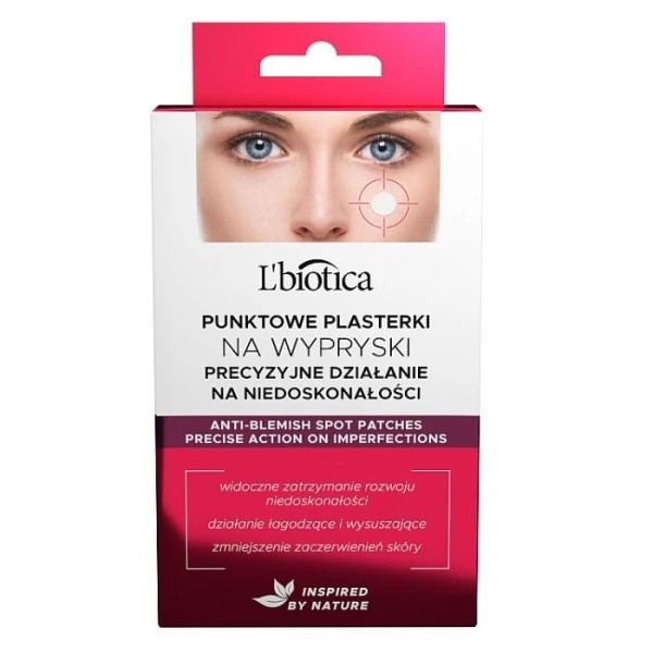 L'Biotica, punktowe plasterki na wypryski, 3x12 sztuk