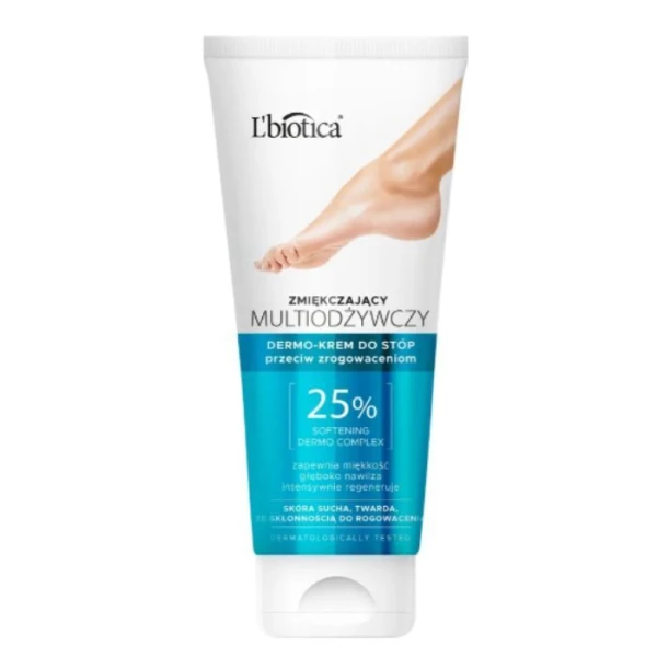 L'biotica, zmiękczajacy multiodżywczy  dermo-krem do stóp, przeciw zrogowaceniom, 100ml