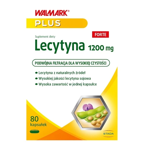 Lecytyna Plus Forte 1200mg, 80 kapsułek