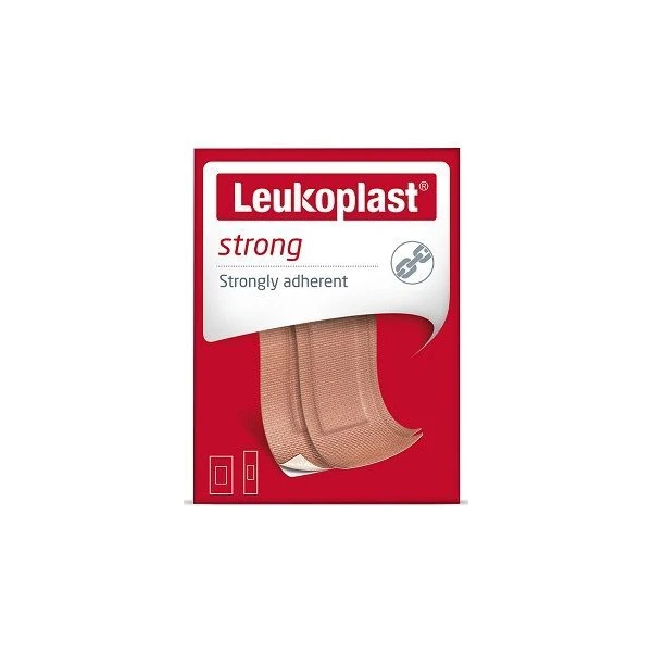 Leukoplast, Strong, plaster z opatrunkiem, cielisty, 2 rozmiary, 20 sztuk