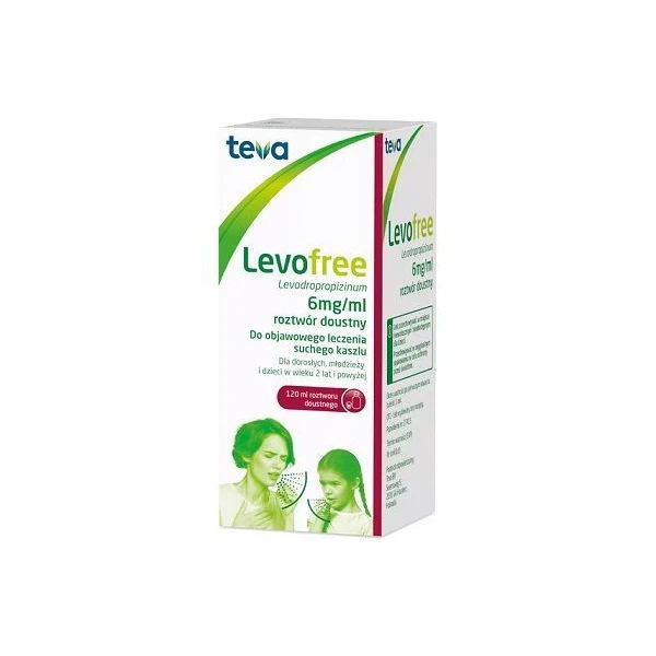Levofree 6mg/ml, roztwór doustny, po 2 roku życia, 120ml