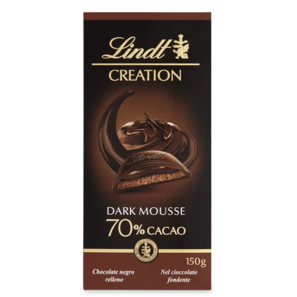 Lindt Creation, czekolada gorzka z musem czekoladowym i nadzieniem truflowym, 150g