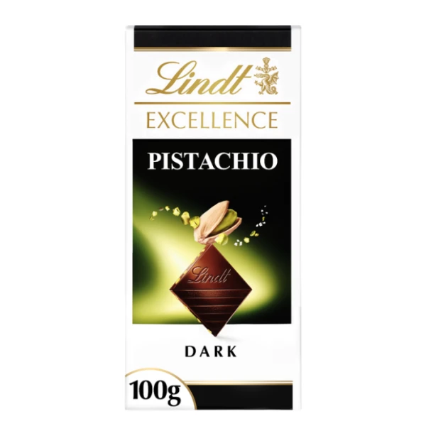 Lindt Excellence Dark, czekolada ciemna, pistacja i sól morska, 100g