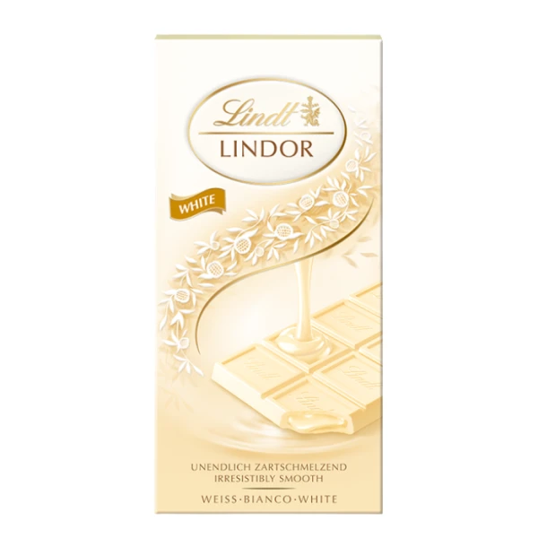 Lindt Lindor, biała czekolada, 100g