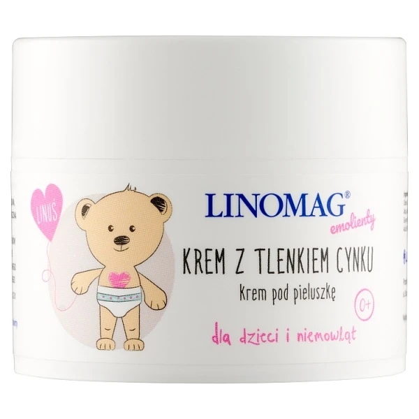 Linomag, krem pod pieluszkę z tlenkiem cynku, od 1 dnia życia, 50ml