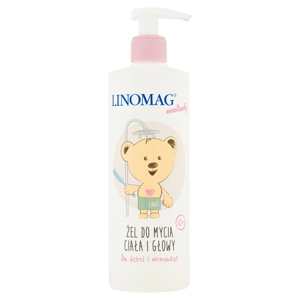 Linomag, żel do mycia ciała i głowy, od urodzenia, 400ml