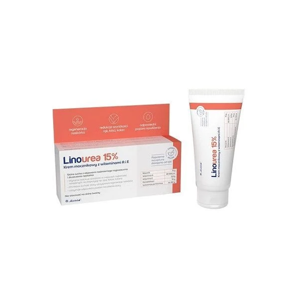Linourea 15%, krem mocznikowy z witaminami A+E, 50g