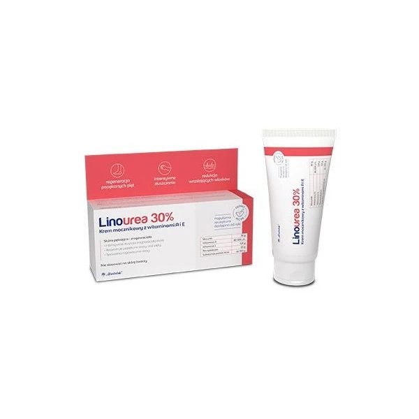 Linourea 30%, krem mocznikowy z witaminami A+E, 50g