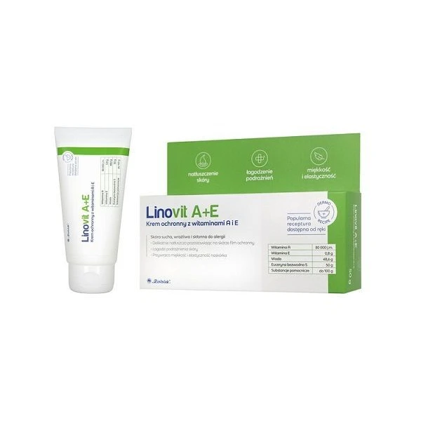 Linovit A+E, krem ochronny z witaminami A+E, 50g