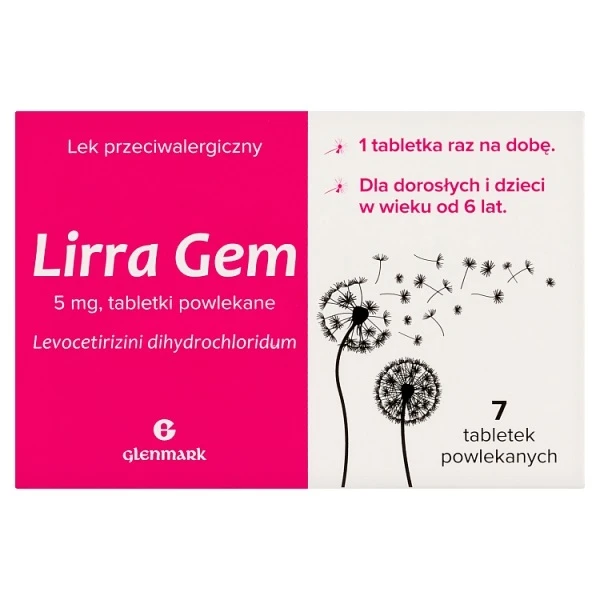 Lirra Gem 5mg, 7 tabletek