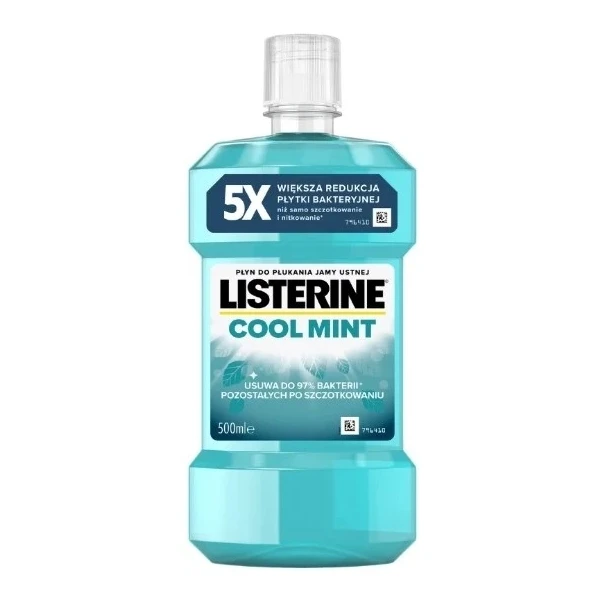 Listerine Cool Mint, płyn do płukania jamy ustnej, 500ml