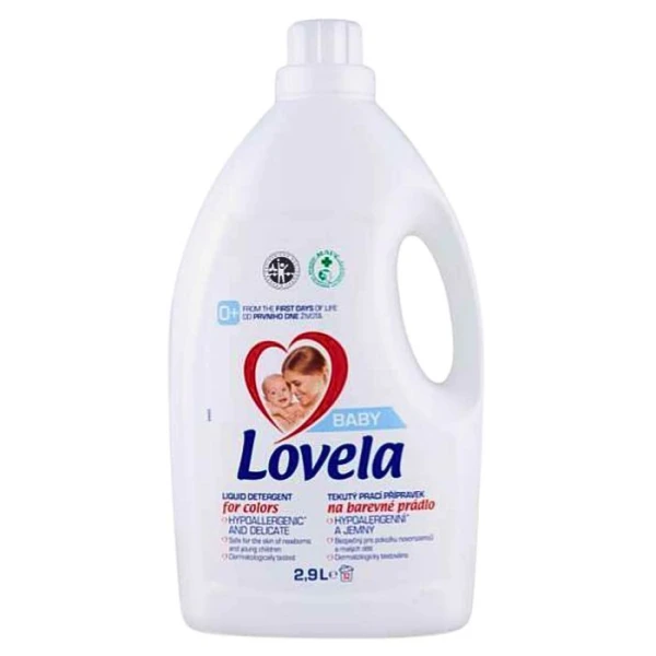 Lovela Baby, hipoalergiczne mleczko do prania, dla dzieci od urodzenia, do kolorów, 2,9l