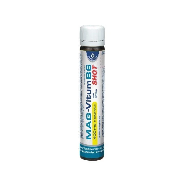 Mag-Vitum B6 Shot, płyn, smak jeżynowy, 25ml