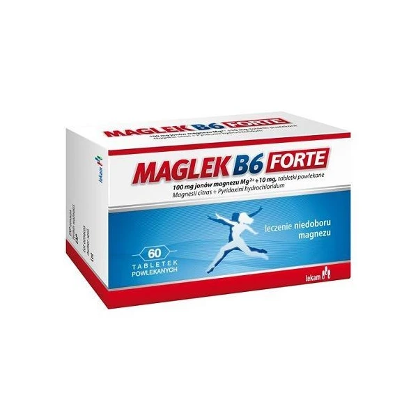 Maglek B6 Forte (100mg Mg+10mg), 60 tabletek