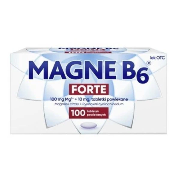 Magne B6 Forte (100mg+10mg), 100 tabletek