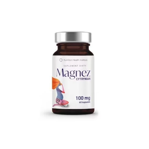 Nutrition Health Institute, Magnez Cytrynian, 60 kapsułek